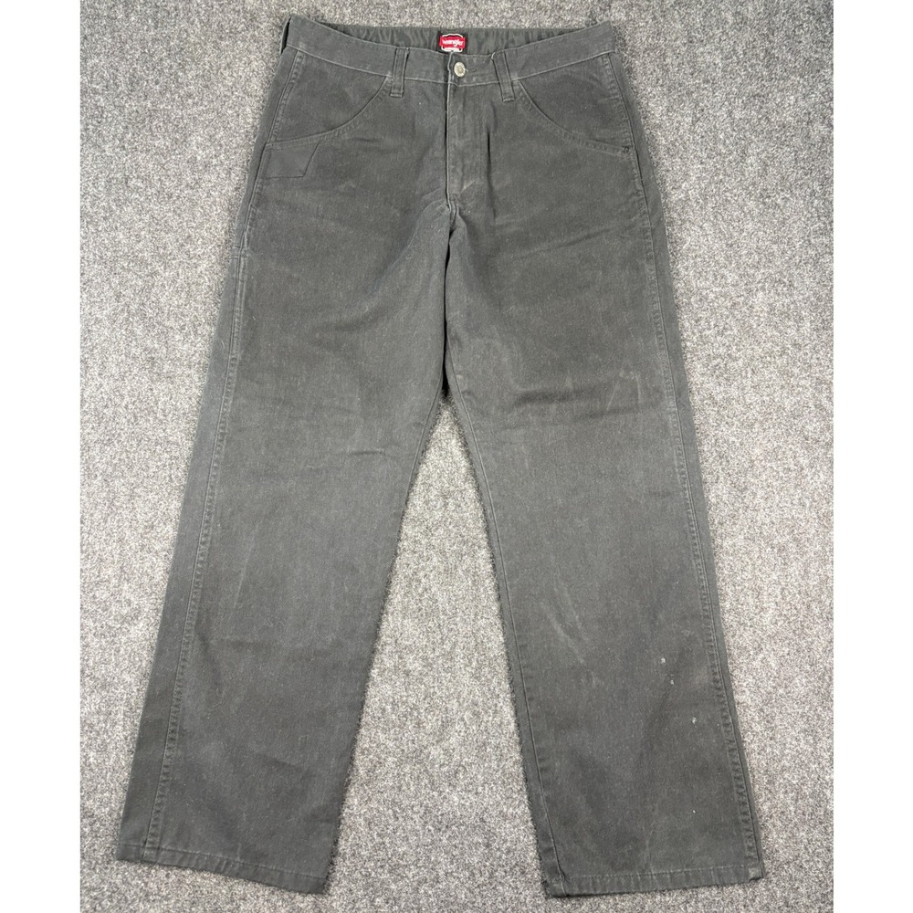 Wrangler Workwear Mens Black Carpenter Utility Pants 32x30 (31x28) Straight Leg